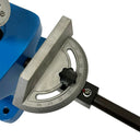 Heavy duty sheet metal cutter showing open throat design and handle
