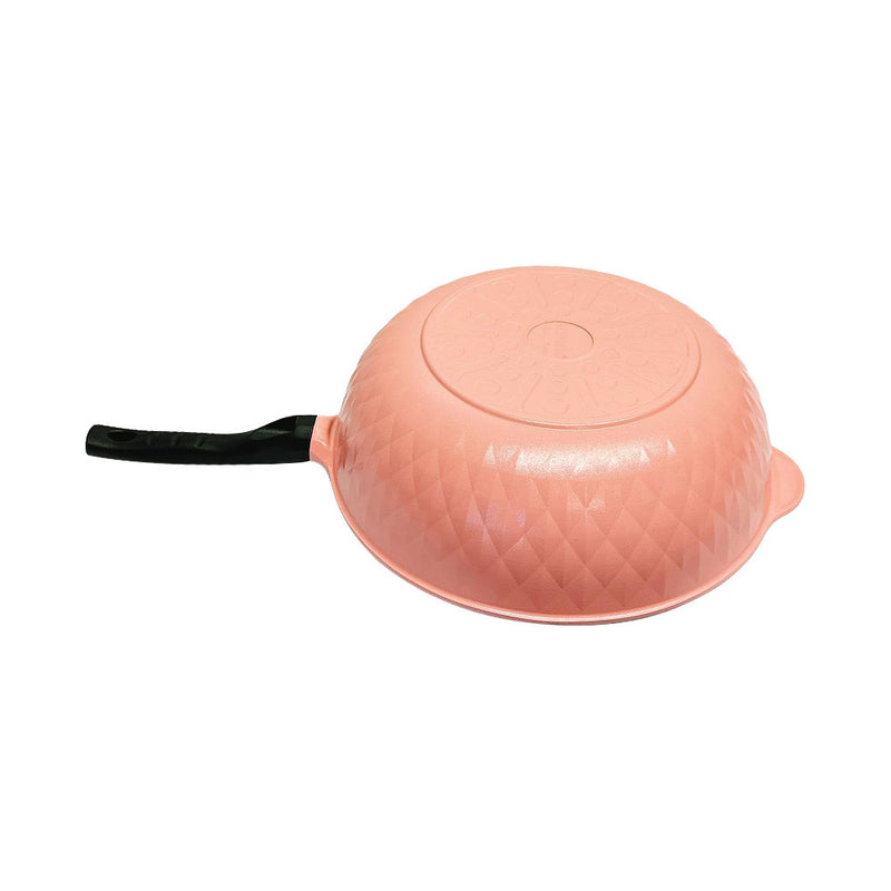 13.5" Non Stick Ceramic Frying Wok Pan Interior Exterior Pan, Made In Korea