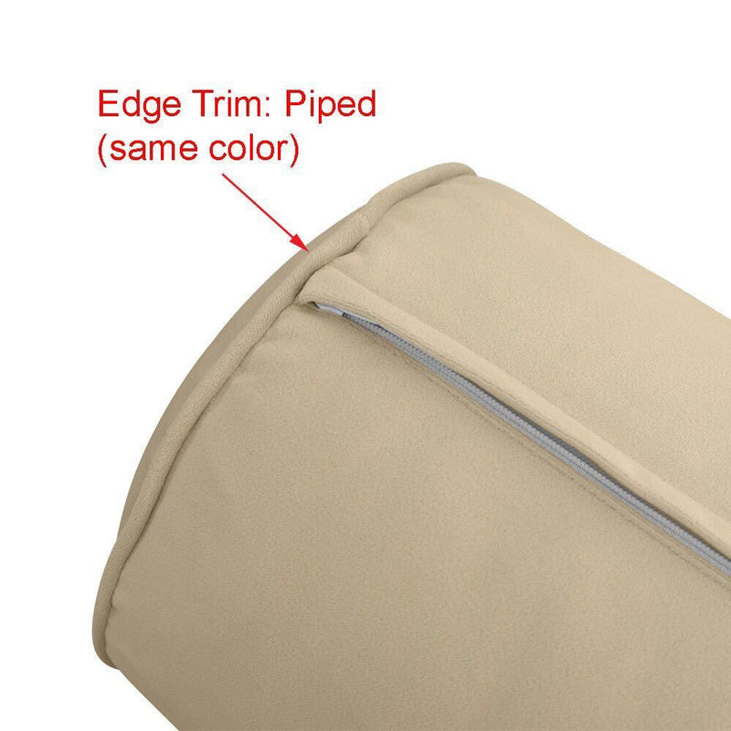 COVER ONLY Model V5 Twin-XL Velvet Same Pipe Indoor Mattress Bolster Pillow AD304