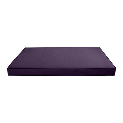 COVER ONLY Model V5 Full Velvet Contrast Pipe Indoor Mattress Pillow AD339