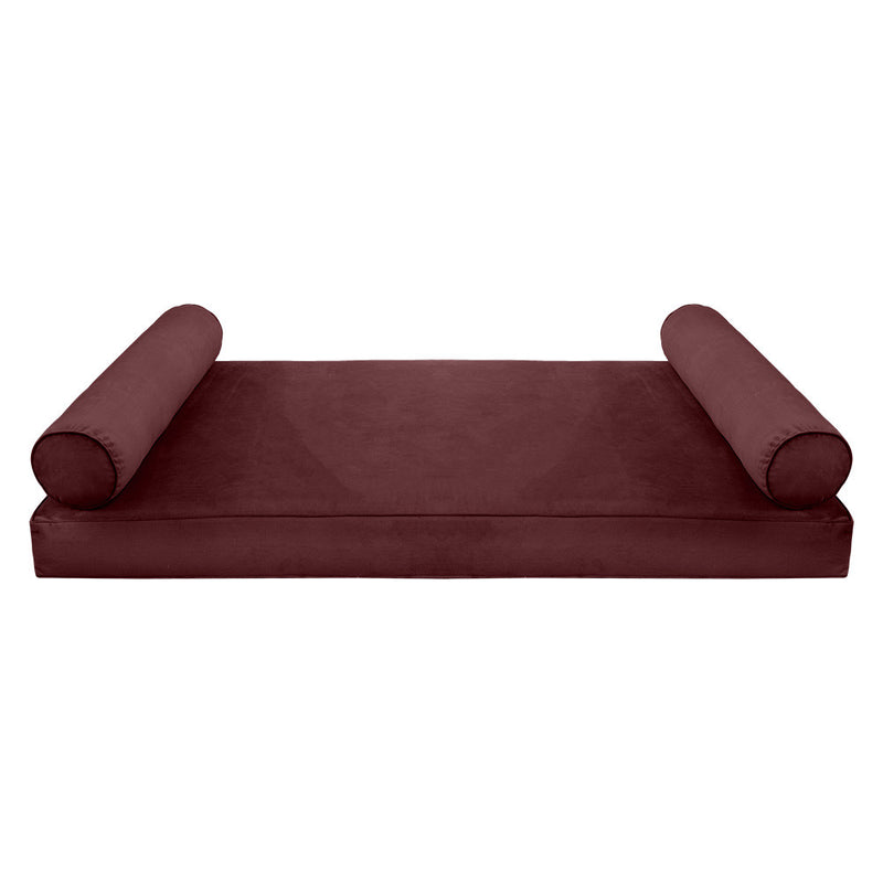 COVER ONLY Model V5 Full Velvet Same Pipe Indoor Mattress Bolster Pillow AD368