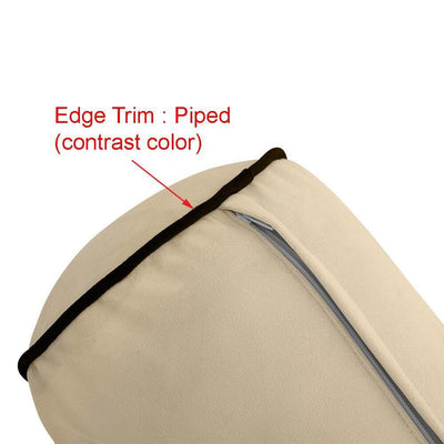 COVER ONLY Model V6 Full Velvet Contrast Pipe Indoor Mattress Pillow AD369
