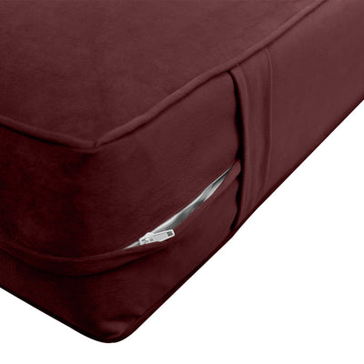 Model V1 Twin-XL Velvet Same Pipe Indoor Daybed Mattress Pillow Complete Set AD368