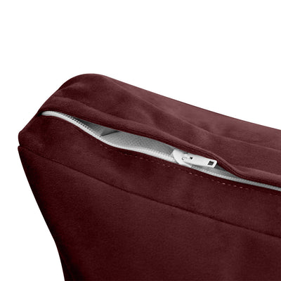 Model V2 Twin-XL Velvet Knife Edge Indoor Daybed Mattress Pillow Complete Set AD368