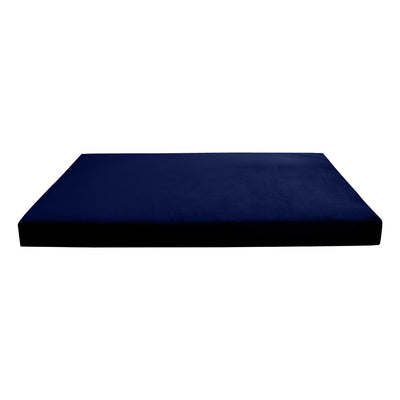 Model V2 Twin-XL Velvet Knife Edge Indoor Daybed Mattress Pillow Complete Set AD373