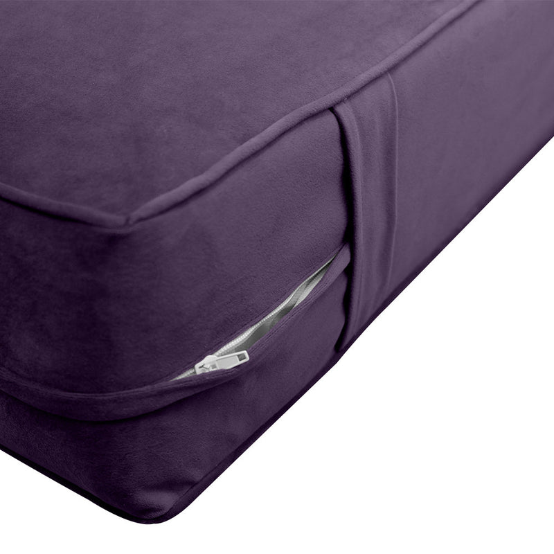 Model V2 Twin-XL Velvet Same Pipe Indoor Daybed Mattress Pillow Complete Set AD339