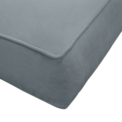 Model V2 Twin-XL Velvet Same Pipe Indoor Daybed Mattress Pillow Complete Set AD347