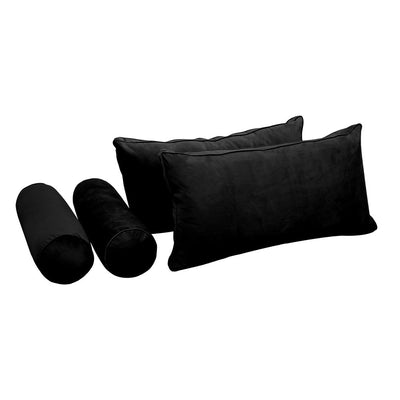 Model V2 Twin-XL Velvet Same Pipe Indoor Daybed Mattress Pillow Complete Set AD374