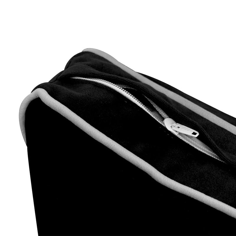 Model V3 Twin Velvet Contrast Pipe Indoor Daybed Mattress Pillow Complete Se AD374