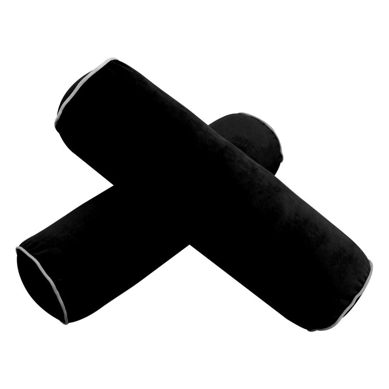 Model V3 Twin Velvet Contrast Pipe Indoor Daybed Mattress Pillow Complete Se AD374