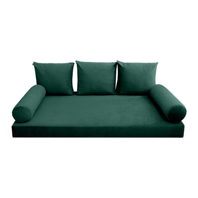 Model V3 Full Velvet Knife Edge Indoor Daybed Mattress Pillow Complete Set AD317