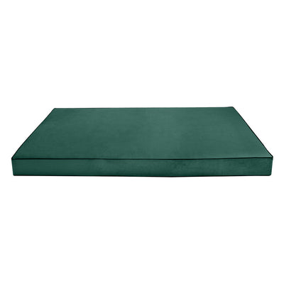 Model V4 Twin Velvet Contrast Pipe Indoor Daybed Mattress Pillow Complete Set AD317