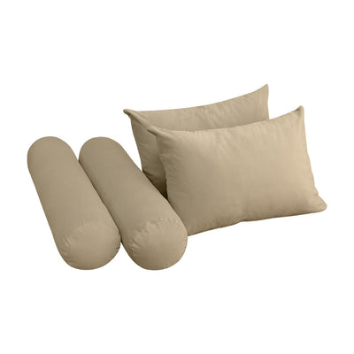 Model V4 Twin-XL Velvet Knife Edge Indoor Daybed Mattress Pillow Complete Set AD304