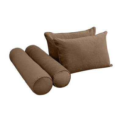 Model V4 Twin-XL Velvet Same Pipe Indoor Daybed Mattress Pillow Complete Set AD308