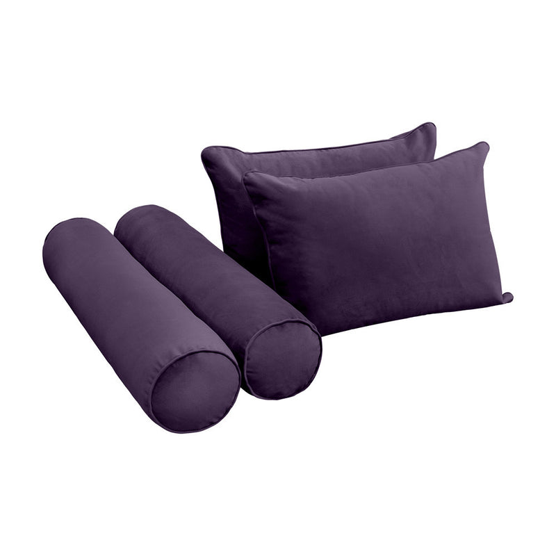 Model V4 Twin-XL Velvet Same Pipe Indoor Daybed Mattress Pillow Complete Set AD339