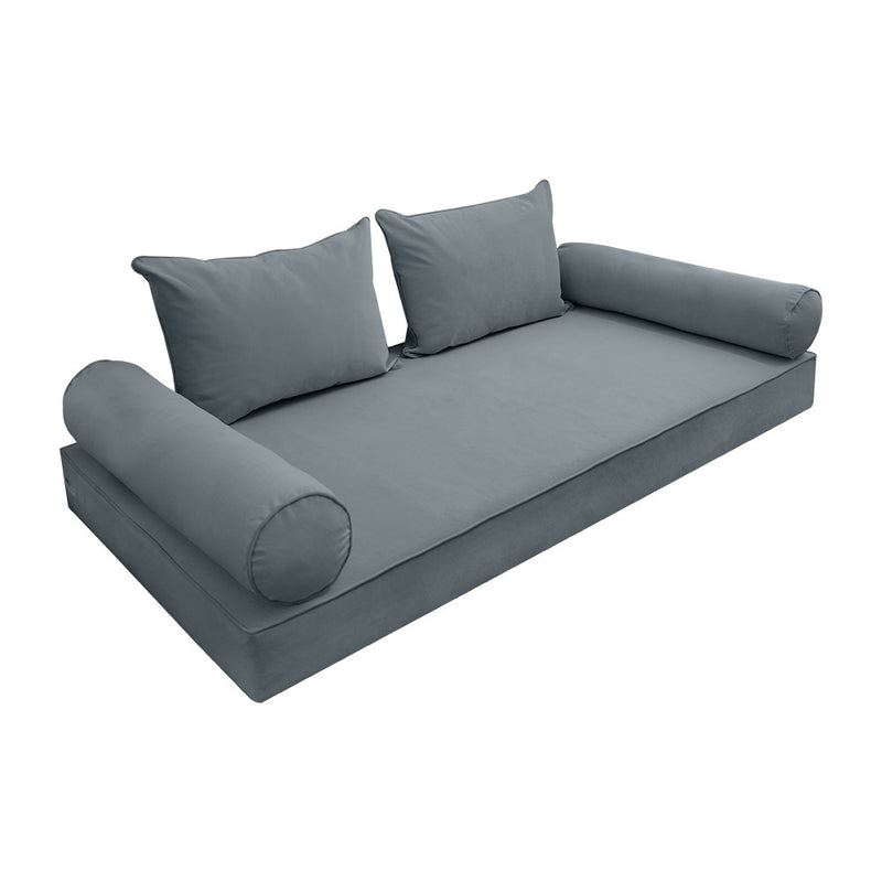 Model V4 Full Velvet Same  Pipe Indoor Daybed Mattress Pillow Complete Set AD347