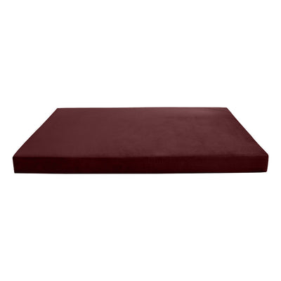 Model V5 Twin Velvet Knife Edge Indoor Daybed Mattress Pillow Complete Set AD368