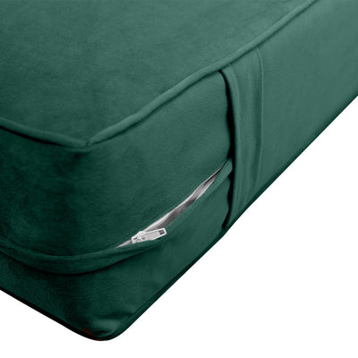 Model V5 Twin Velvet Same Pipe Indoor Daybed Mattress Pillow Complete Set AD317