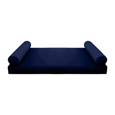 Model V5 Twin Velvet Same Pipe Indoor Daybed Mattress Pillow Complete Set AD373