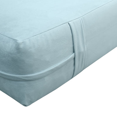 Model V5 Twin-XL Velvet Knife Edge Indoor Daybed Mattress Pillow Complete Set AD355