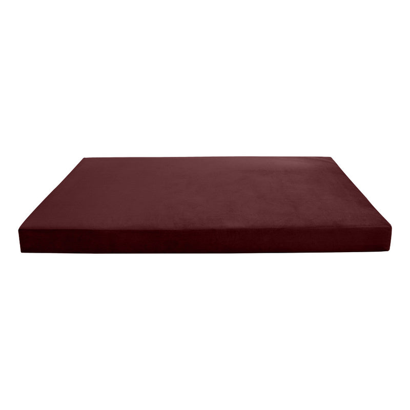 Model V5 Twin-XL Velvet Knife Edge Indoor Daybed Mattress Pillow Complete Set AD368