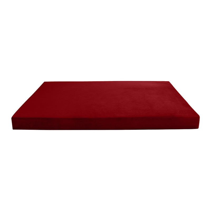 Model V5 Twin-XL Velvet Knife Edge Indoor Daybed Mattress Pillow Complete Set AD369