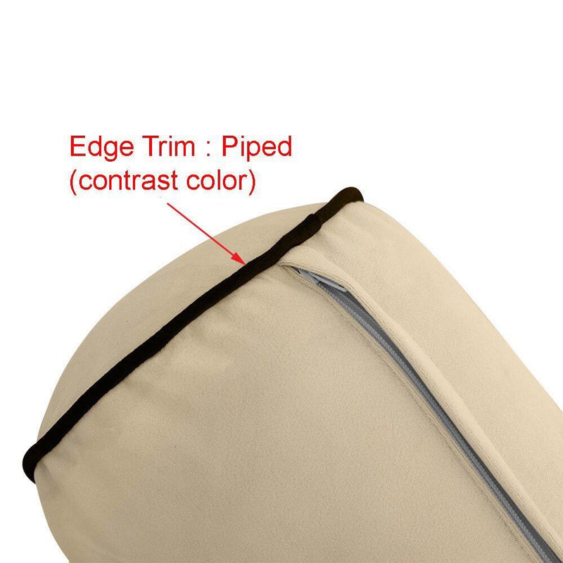 Model V5 Twin-XL Velvet Contrast Indoor Daybed Mattress Pillow Complete Set AD368