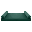 Model V5 Twin-XL Velvet Same Pipe Indoor Daybed Mattress Pillow Complete Set AD317