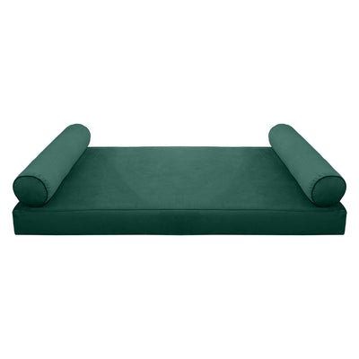 Model V5 Twin-XL Velvet Same Pipe Indoor Daybed Mattress Pillow Complete Set AD317