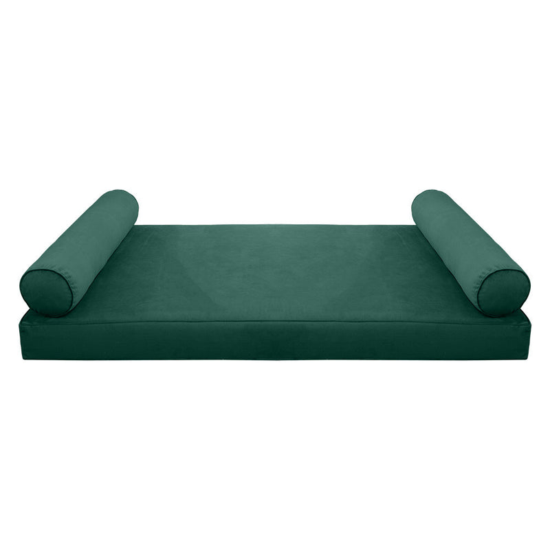 Model V5 Twin-XL Velvet Same Pipe Indoor Daybed Mattress Pillow Complete Set AD317