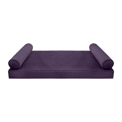 Model V5 Twin-XL Velvet Same Pipe Indoor Daybed Mattress Pillow Complete Set AD339