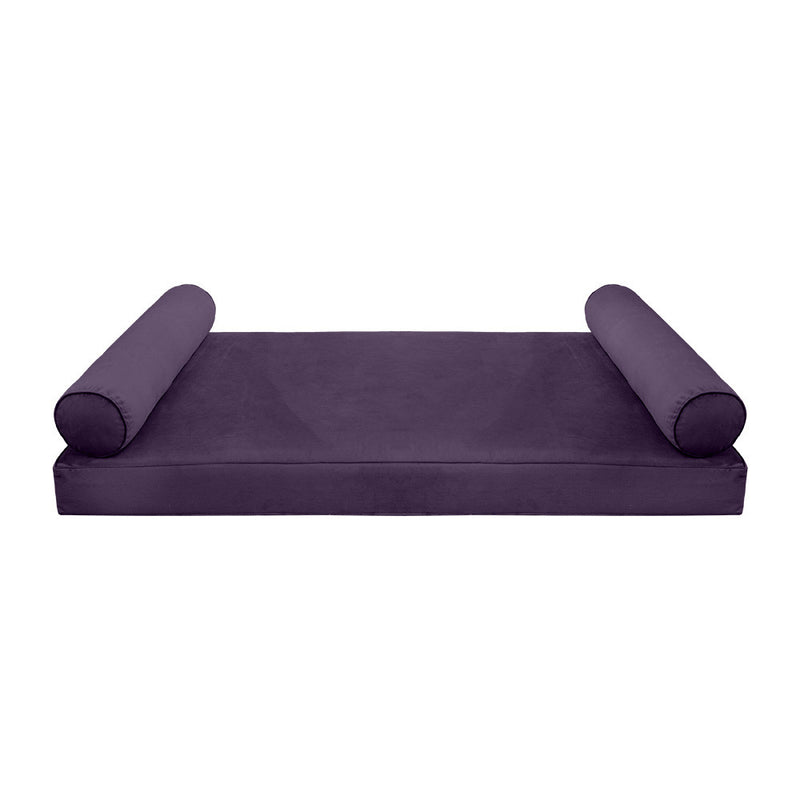 Model V5 Twin-XL Velvet Same Pipe Indoor Daybed Mattress Pillow Complete Set AD339