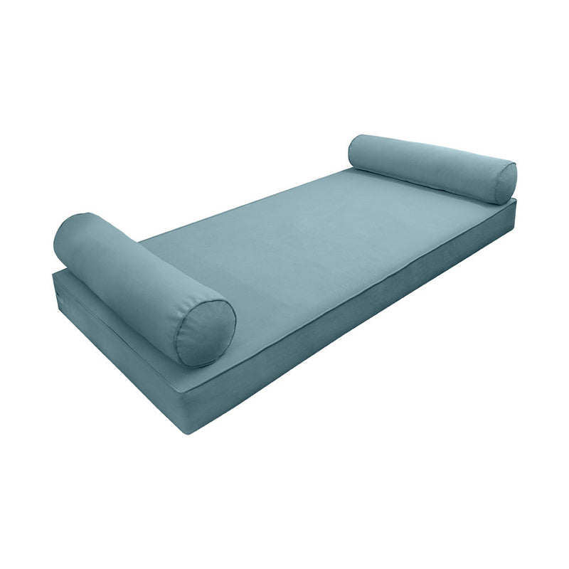 Model V5 Twin-XL Velvet Same Pipe Indoor Daybed Mattress Pillow Complete Set AD355