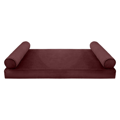 Model V5 Twin-XL Velvet Same Pipe Indoor Daybed Mattress Pillow Complete Set AD368