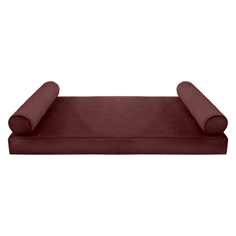 Model V5 Twin-XL Velvet Same Pipe Indoor Daybed Mattress Pillow Complete Set AD368