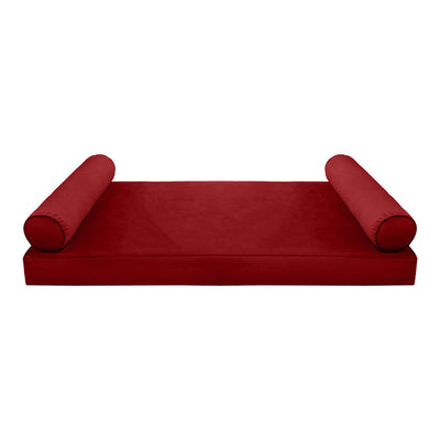 Model V5 Twin-XL Velvet Same Pipe Indoor Daybed Mattress Pillow Complete Set AD369