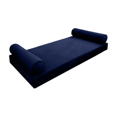 Model V5 Twin-XL Velvet Same Pipe Indoor Daybed Mattress Pillow Complete Set AD373