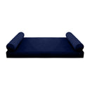 Model V5 Twin-XL Velvet Same Pipe Indoor Daybed Mattress Pillow Complete Set AD373