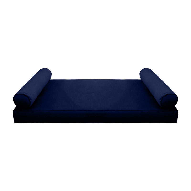 Model V5 Twin-XL Velvet Same Pipe Indoor Daybed Mattress Pillow Complete Set AD373