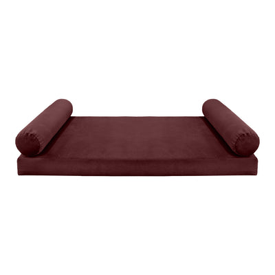 Model V5 Full Velvet Knife Edge Indoor Daybed Mattress Pillow Complete Set AD368