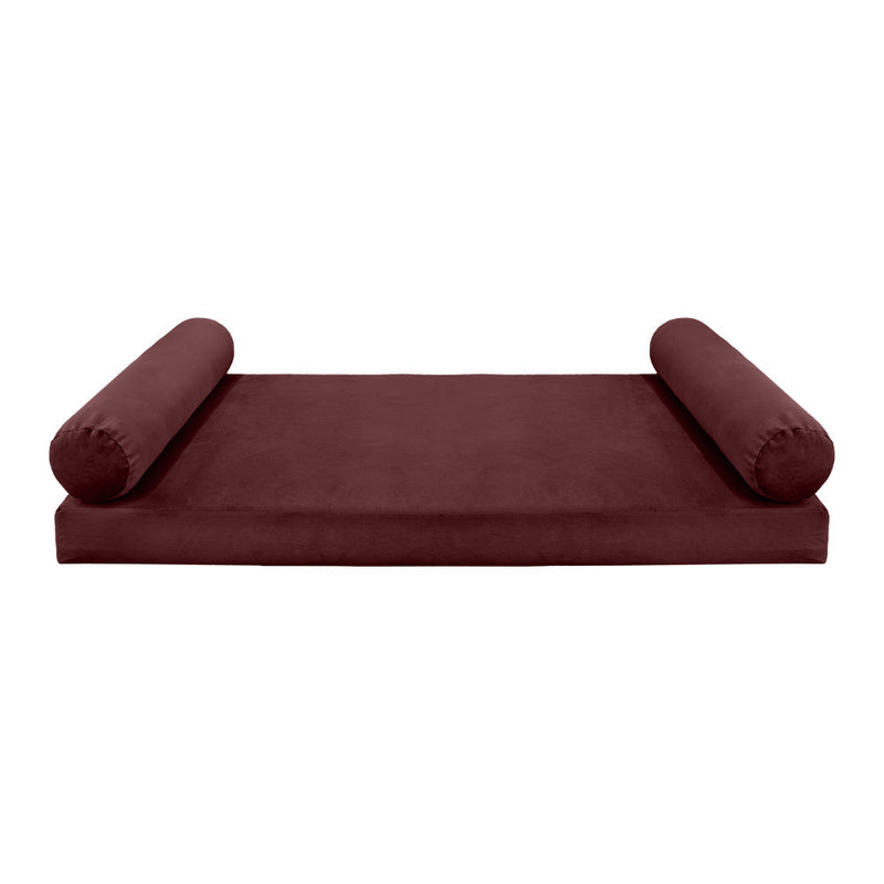 Model V5 Full Velvet Knife Edge Indoor Daybed Mattress Pillow Complete Set AD368