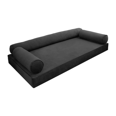 Model V6 Twin Velvet Same Pipe Indoor Daybed Mattress Pillow Complete Set AD350