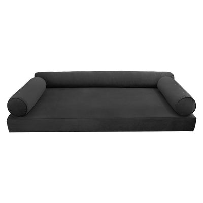 Model V6 Twin Velvet Same Pipe Indoor Daybed Mattress Pillow Complete Set AD350