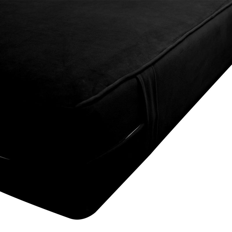 Model V6 Twin Velvet Same Pipe Indoor Daybed Mattress Pillow Complete Set AD374