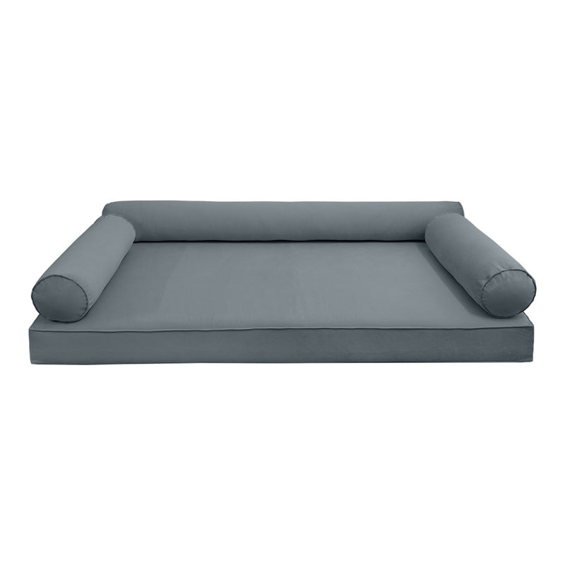 Model V6 Twin-XL Velvet Same Pipe Indoor Daybed Mattress Pillow Complete Set AD347