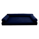 Model V6 Twin-XL Velvet Same Pipe Indoor Daybed Mattress Pillow Complete Set AD373
