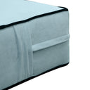Model V6 Twin-XL Velvet Contrast Pipe Indoor Daybed Mattress Pillow Complete Set AD355