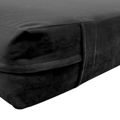 Model V6 Twin Velvet Knife Edge Indoor Daybed Mattress Pillow Complete Set AD350