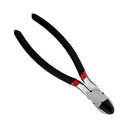 Precision wire cutter hand tool featuring cushioned handles and sharp jaws