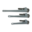 3 Pc Aluminum Pipe Wrench Set,14",18",24",Adjustable Plumbing Wrench,Drop Forged